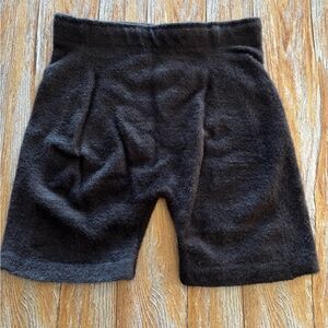Gymshark Whitney Simmons Fuzzy Biker Shorts Women’s Size Large Black